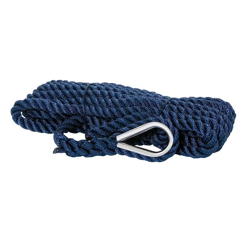 Fladen Förtöjningslina 4m 12mm 1860kg 3-Slaget Med Kaus